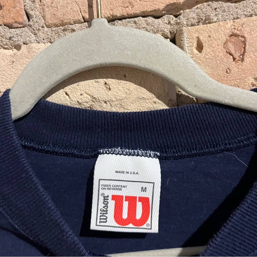 Wilson navy heavyweight shirt - sz medium - vintage - Picture 3 of 4